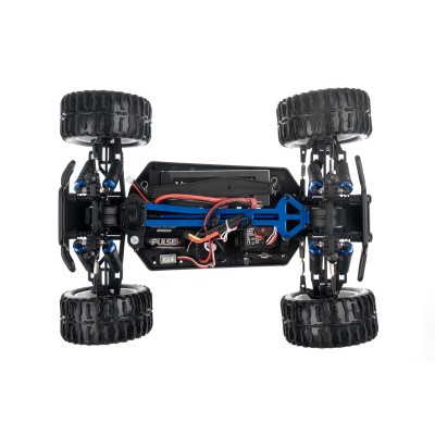 HiMOTO 1:10 Monster Truck EMXT-1 Brushless 2,4 GHz RTR set, modrá