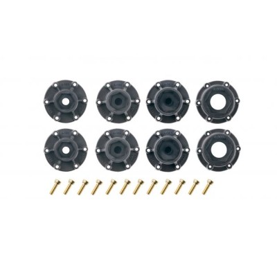 MT-UPHILL SOFT 1/10, 12mm, 14mm a 17mm odnímatelný hex, Černé disky, 2 ks