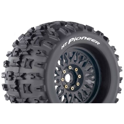 MT-PIONEER SPORT 1/8, 0 a 1/2 offset 17mm odnímatelný hex, Černé disky, 2 ks