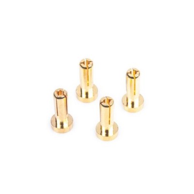 4mm/G4 Gold Works Team/zlaté konektory, 14mm, 4ks.
