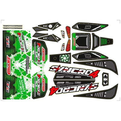 Samolepky karoserie SYNCRO - zelené