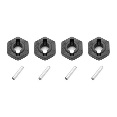 Plastové šestihranné unašeče kol + piny, 4 + 4 ks