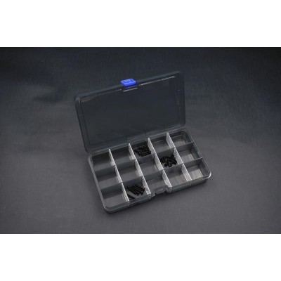 Box na díly 177x102x25 mm (15 přihrádek, vyjímatelné přepážky)