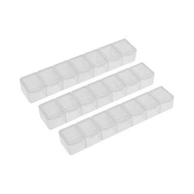 Box na díly 165x34x25 mm (7 přihrádek), 3 ks