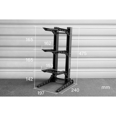 Skládací stojánek pro RC auta, výška 475 mm, 3 patra
