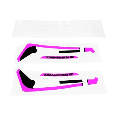 M7 sada nálepek - růžová