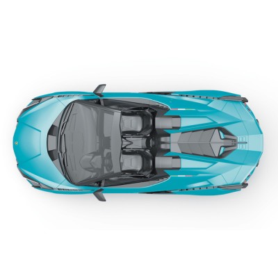 RE.EL Toys RC auto Lamborghini Sian 1:16 modrá metalíza, proporcionální RTR LED 2,4Ghz