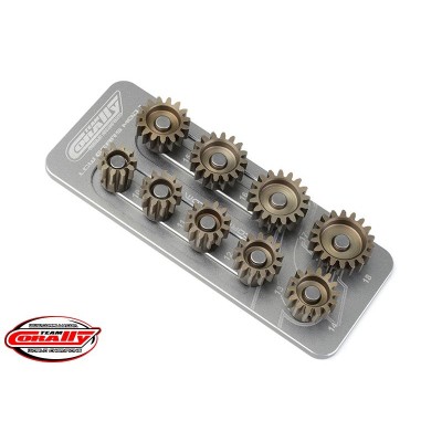 Hliníkový držák pastorků M1.0/5,0mm hřídel (pro devět pastorků)