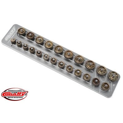 Hliníkový držák pastorků 64DP/3,17mm hřídel (pro třiadvacet pastorků)