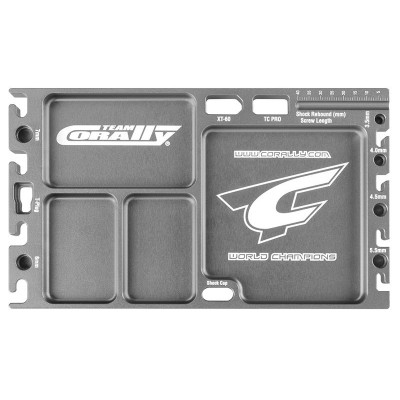 Multi-stojánek a držák - vaničky - pájecí držák - CNC frézovaný - barva titanová