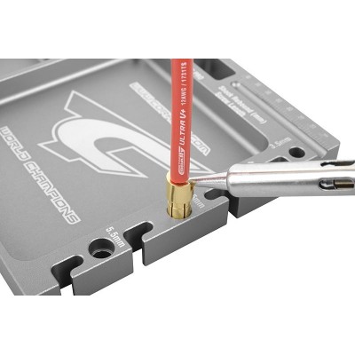 Multi-stojánek a držák - vaničky - pájecí držák - CNC frézovaný - barva titanová