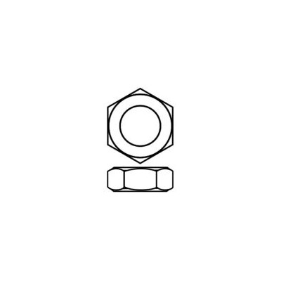 Ocelové matky M4 - nízké - 10 ks.