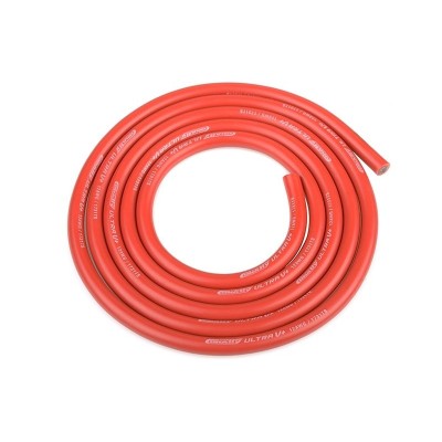 Silikonový kabel 4,5qmm, 12AWG, 1metr, červený