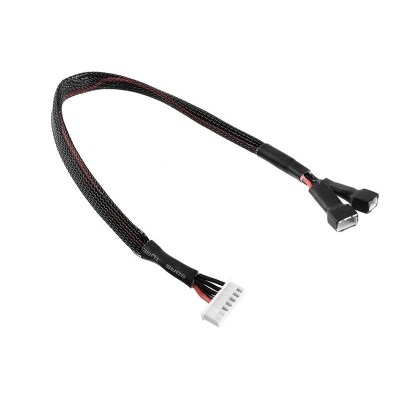 Balanční prodlužovák - 2x2S XH konekt. - nabíj. 6S XH zástrčka - silik. kabel 22AWG - 30cm