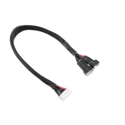 Balanční prodlužovák - 2x3S XH konekt. - nabíj. 6S XH zástrčka - silik. kabel 22AWG - 30cm