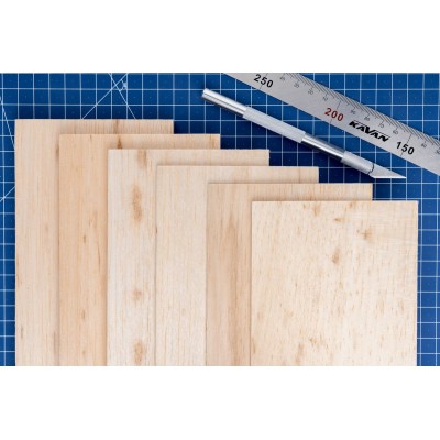 100x10cm Balsa 2 mm standard (B kvalita)