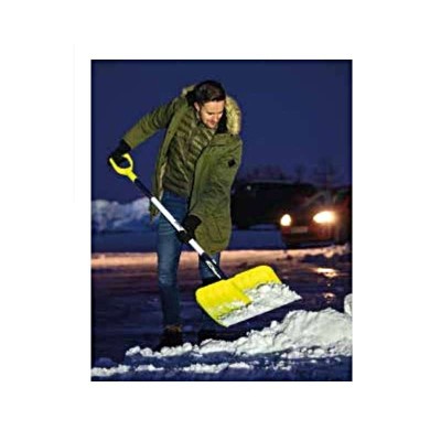 Hrablo na sníh PVC/AL 54cm OFFNER žluté,tyč reflex.,Al lišta