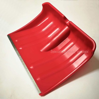 Hrablo na sníh PVC/kov 43cm plastime červené bez násady