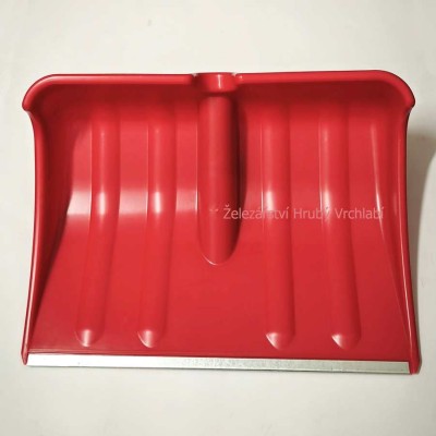 Hrablo na sníh PVC/kov 43cm plastime červené bez násady