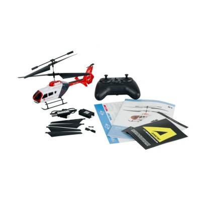 RC vrtulník EC135 CX licence Johanniter koaxiální, 3 kanály, RTF
