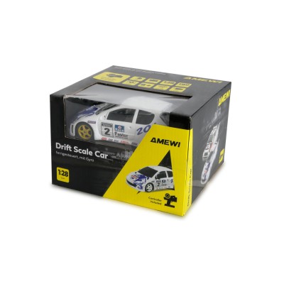 Driftovací RC auto PR28 Peugeot 206 s gyroskopem 4x4 1:28 RTR