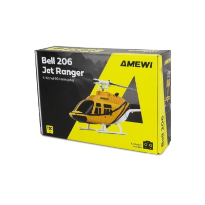 RC vrtulník Bell 206 Jet Ranger, 4kanálový, 6G, RTF