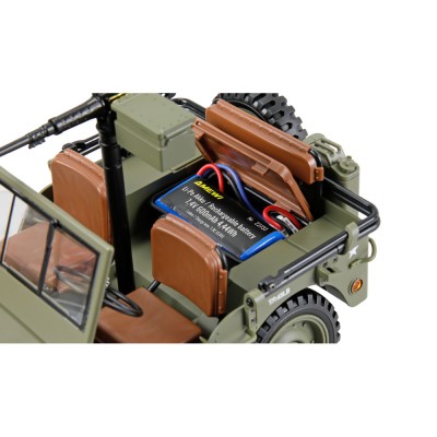 Jeep Willys MB Scale RC Crawler 4WD 1:14 RTR zelený