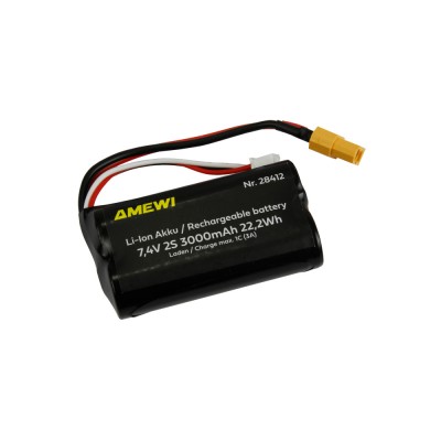 Li-Ion akumulátor 2S 7,4V 3000mAh konektor XT60