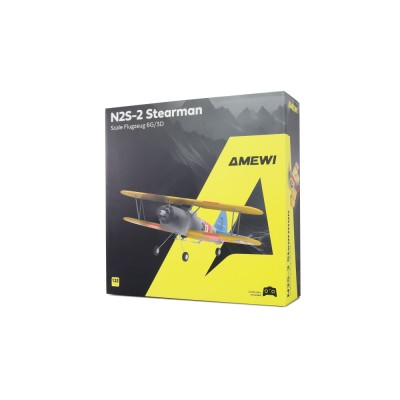 AMXFlight RC letadlo N2S-2 Stearman 360mm s gyroskopem 6G/3D 6 kanálů RTF