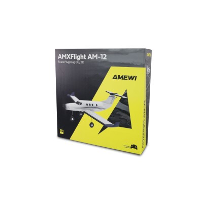 AMXFlight RC letadlo AM-12 450mm s gyroskopem 6G/3D 6 kanálů RTF
