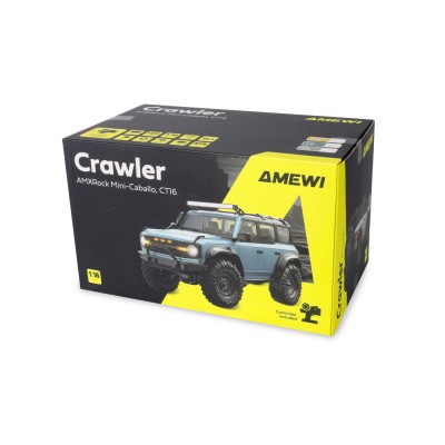 AMXRock Caballo Scale RC Crawler 4WD 1:16 RTR sada LED rampa modrý