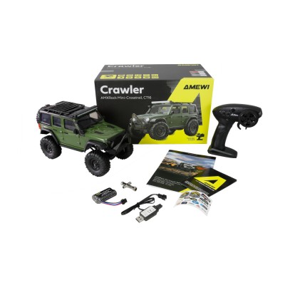 AMXRock Crosstrail Scale RC Crawler 4WD 1:16 RTR LED rampa zelený