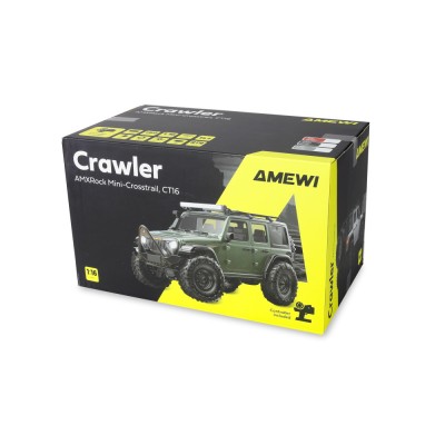 AMXRock Crosstrail Scale RC Crawler 4WD 1:16 RTR LED rampa zelený