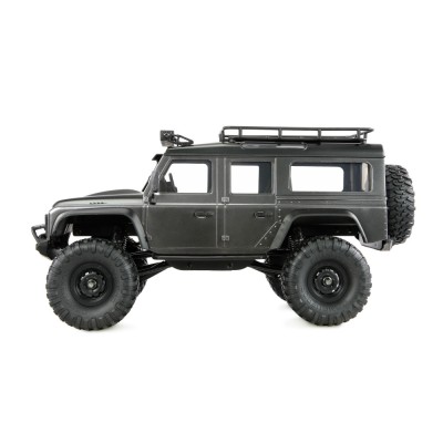 AMXRock D90 Scale RC Crawler 4WD 1:16 RTR LED rampa šedý