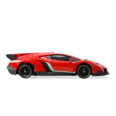Lamborghini Veneno RC Drift Car 4WD LED 1:18 RTR licencované červené