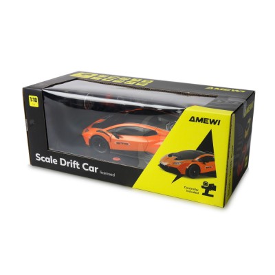 Lamborghini Huracan STO RC Drift Car 4WD LED 1:18 RTR licencované oranžové