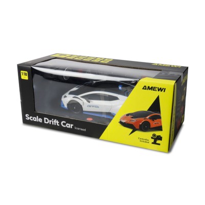 Lamborghini Huracan STO RC Drift Car 4WD LED 1:18 RTR licencované bílé