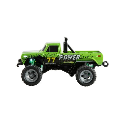 RC Monster Truck kovový 1:64 RTR LED Tempomat 2,4GHz zelený
