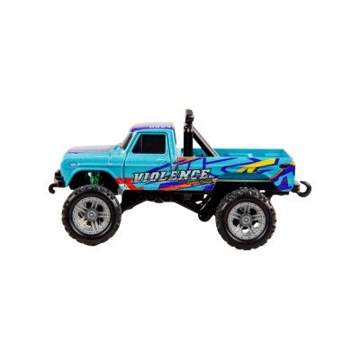 RC Monster Truck kovový 1:64 RTR LED Tempomat 2,4GHz modrý