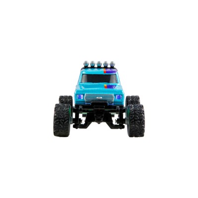 RC Monster Truck kovový 1:64 RTR LED Tempomat 2,4GHz modrý