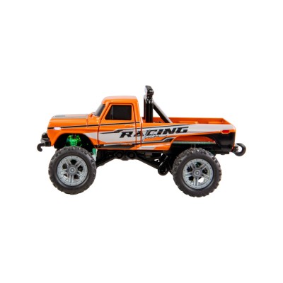 RC Monster Truck kovový 1:64 RTR LED Tempomat 2,4GHz oranžový
