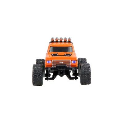 RC Monster Truck kovový 1:64 RTR LED Tempomat 2,4GHz oranžový