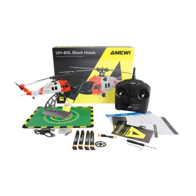 UH-60L Black Hawk 4kanály 6G RTF Brushless RC vrtulník pobřežní stráže
