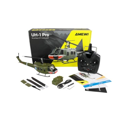 Bell UH-1 PRO, 6ti kanálový RC vrtulník CP, 6G RTF Brushless