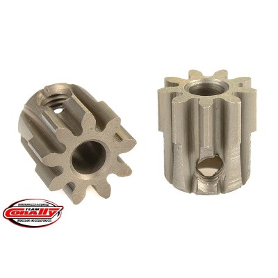 Ocelový tvrzený pastorek 9 zubů (modul 32DP)