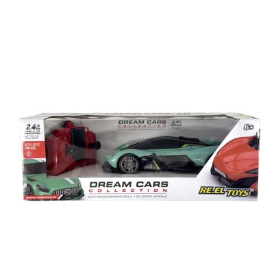 RC auto Aston Martin Valkyrie 1:24 olivově zelená