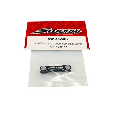 S12-3 Hliníkový držák zadních ramen zavěšení (D-blok - RR, 1 ks)