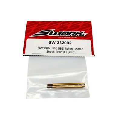 Teflonované osy 1/10 BBS tlumičů dlouhé (2 ks)