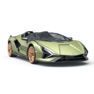 RE.EL Toys RC auto Lamborghini Sian 1:16 zelená metalíza, RTR LED 2,4GHz