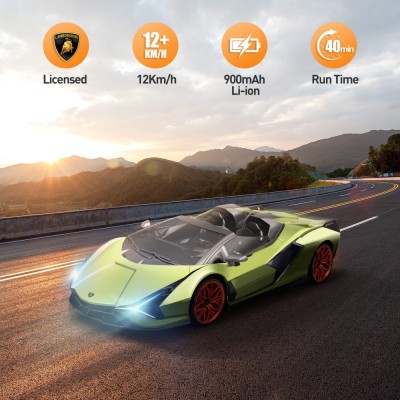 RE.EL Toys RC auto Lamborghini Sian 1:16 zelená metalíza, RTR LED 2,4GHz